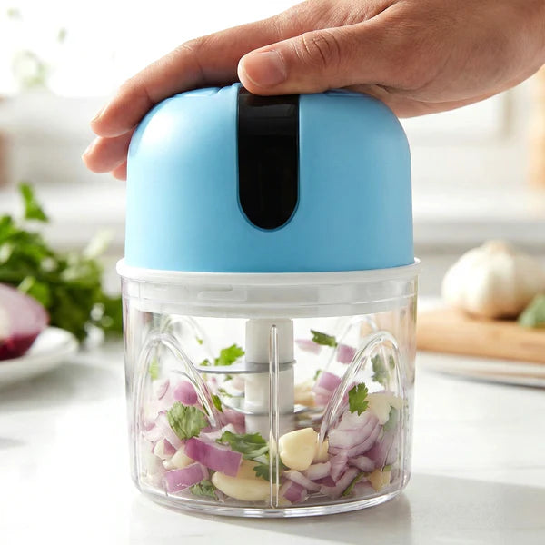 Portable USB Rechargeable Mini Electric Chopper – 300ml Upgraded Capacity