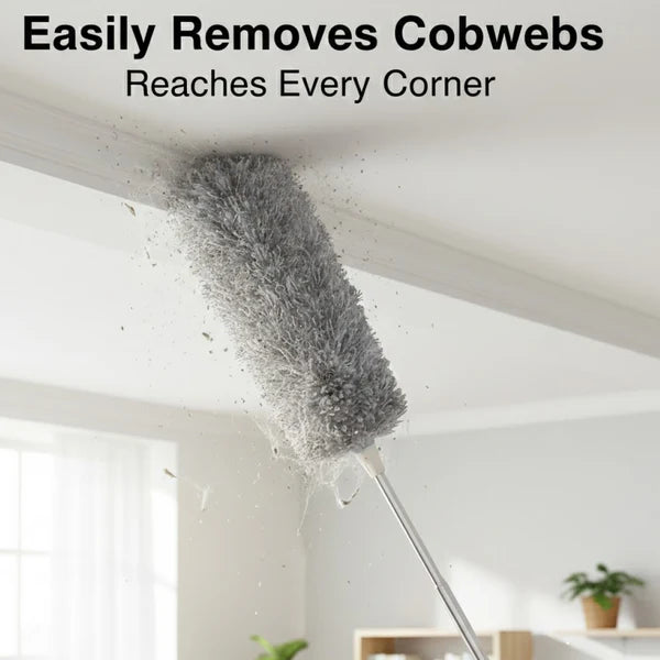 Microfiber Duster – 100-Inch Extendable Hand + Get 2 Mop Holder FREE!