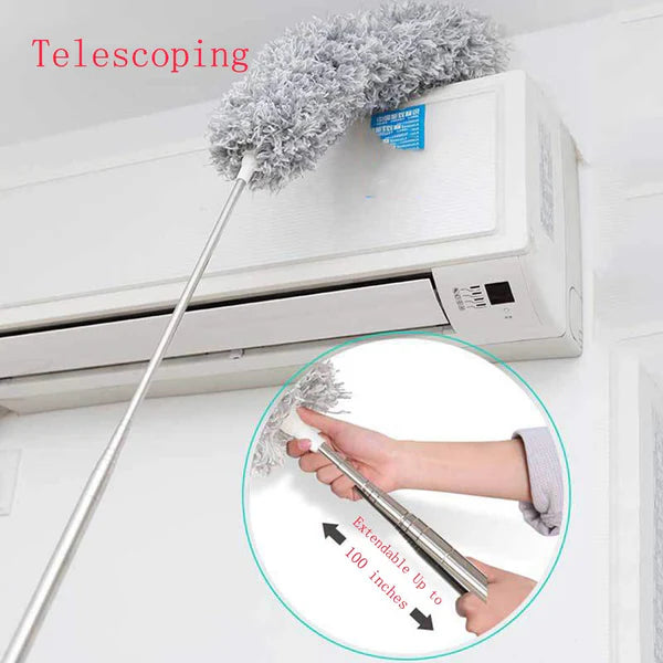 Microfiber Duster – 100-Inch Extendable Hand + Get 2 Mop Holder FREE!