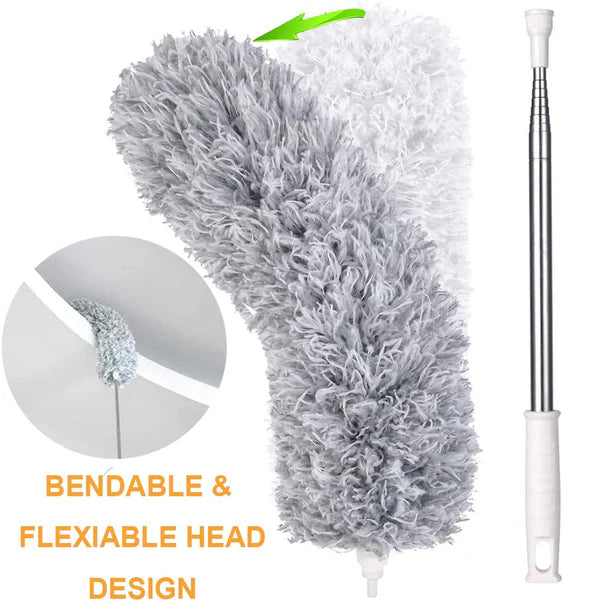 Microfiber Duster – 100-Inch Extendable Hand + Get 2 Mop Holder FREE!