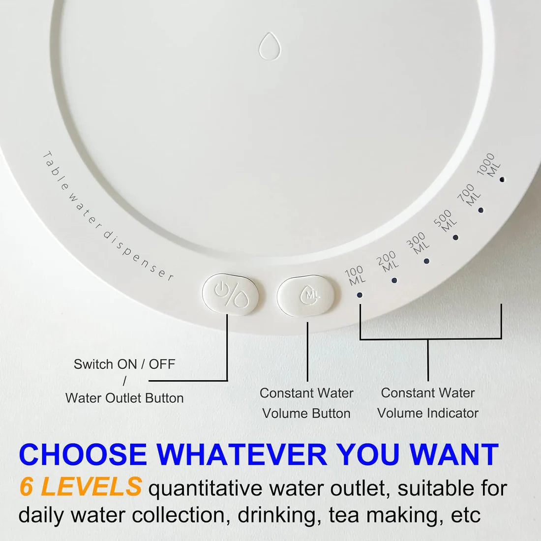 Automatic Water Dispenser – USB Rechargeable & Portable