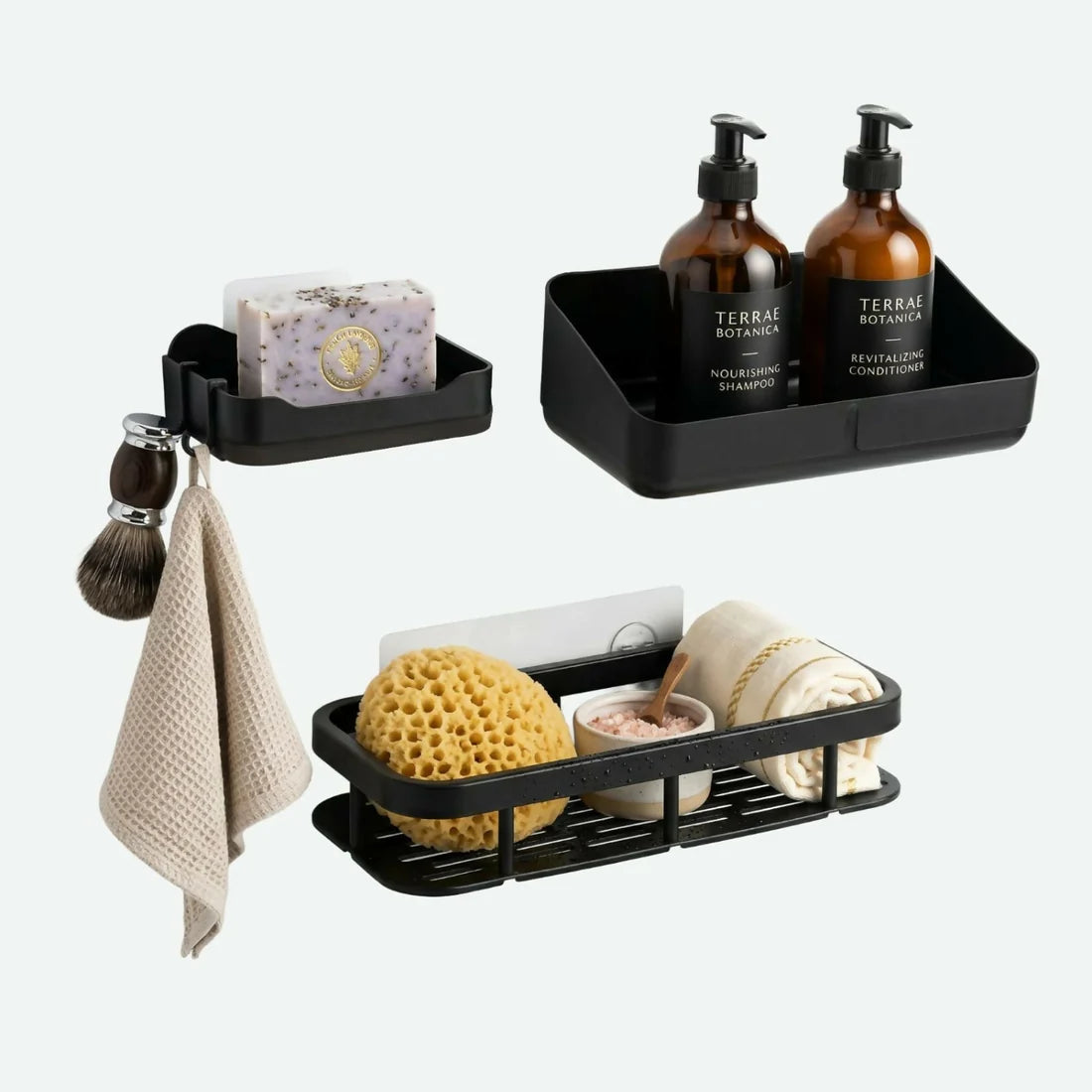 Ultimate Space-Saver Combo: Bathroom & Kitchen Organizer Racks (Set of 2)