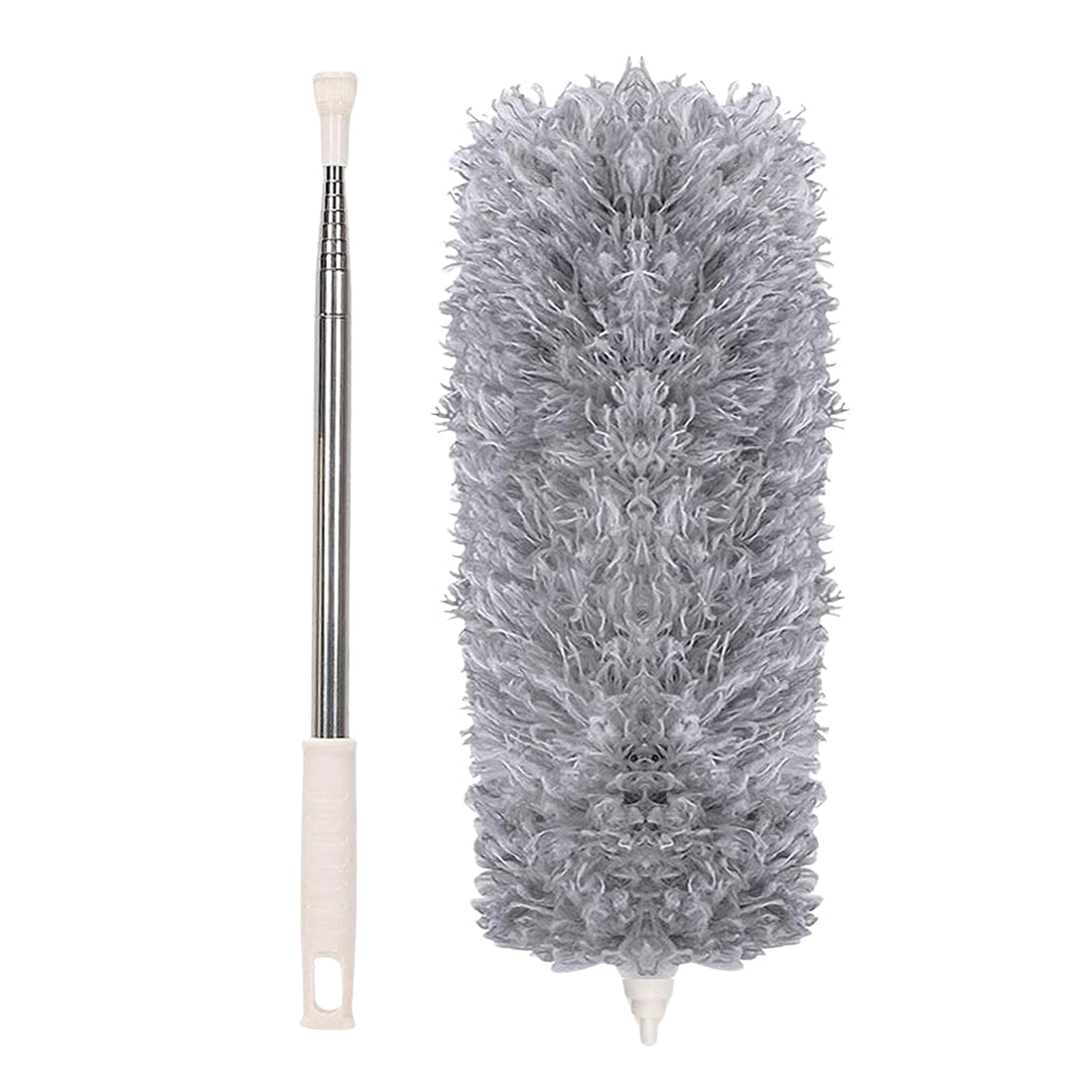 2-in-1 Home Cleaning Combo | Extendable Microfiber Duster + 6.5L Push Pedal Dust Bin + 2 FREE Mop Holders