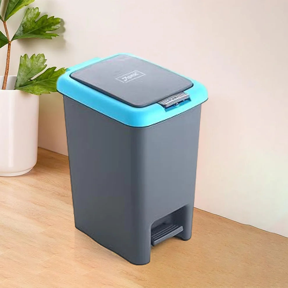 2-in-1 Home Cleaning Combo | Extendable Microfiber Duster + 6.5L Push Pedal Dust Bin + 2 FREE Mop Holders