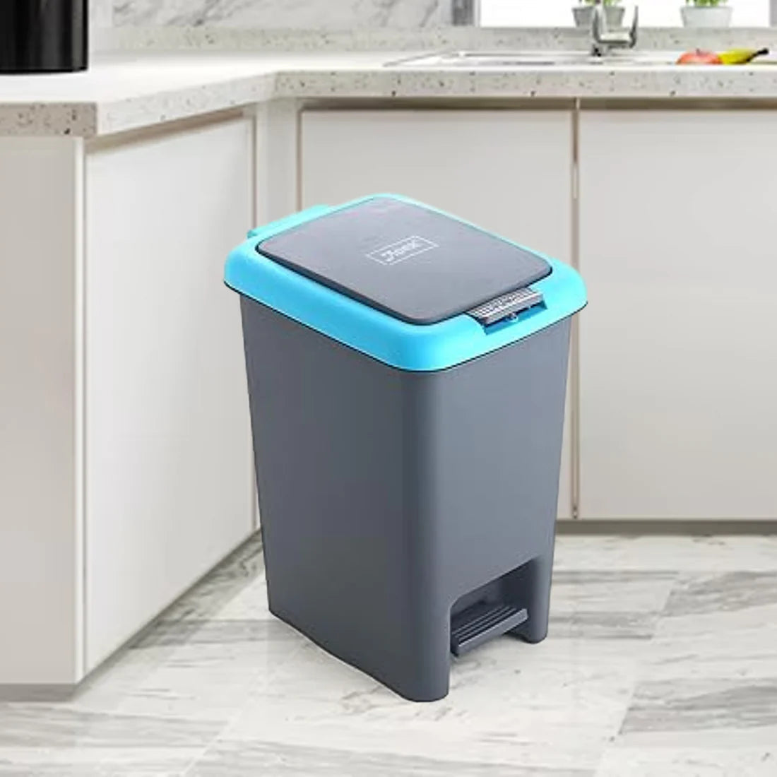 2-in-1 Home Cleaning Combo | Extendable Microfiber Duster + 6.5L Push Pedal Dust Bin + 2 FREE Mop Holders