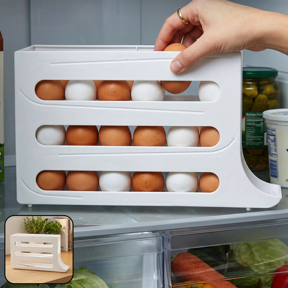 Ultimate Space Saver Combo | Wall Mounted Spice Organizer + 1100ml Oil Dispenser + Egg Storage Rack (3-in-1 Kitchen Organizer)