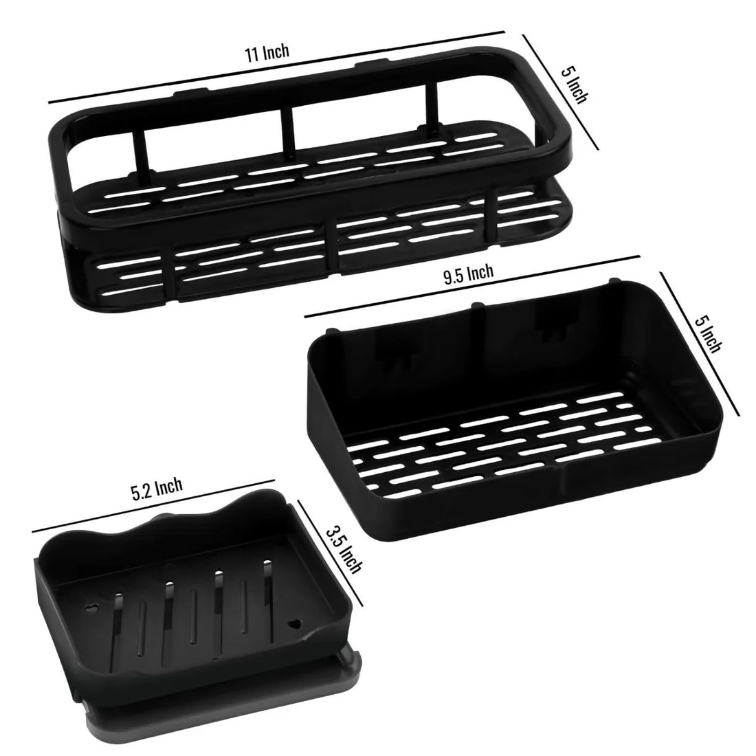 Ultimate Space-Saver Combo: Bathroom & Kitchen Organizer Racks (Set of 2)