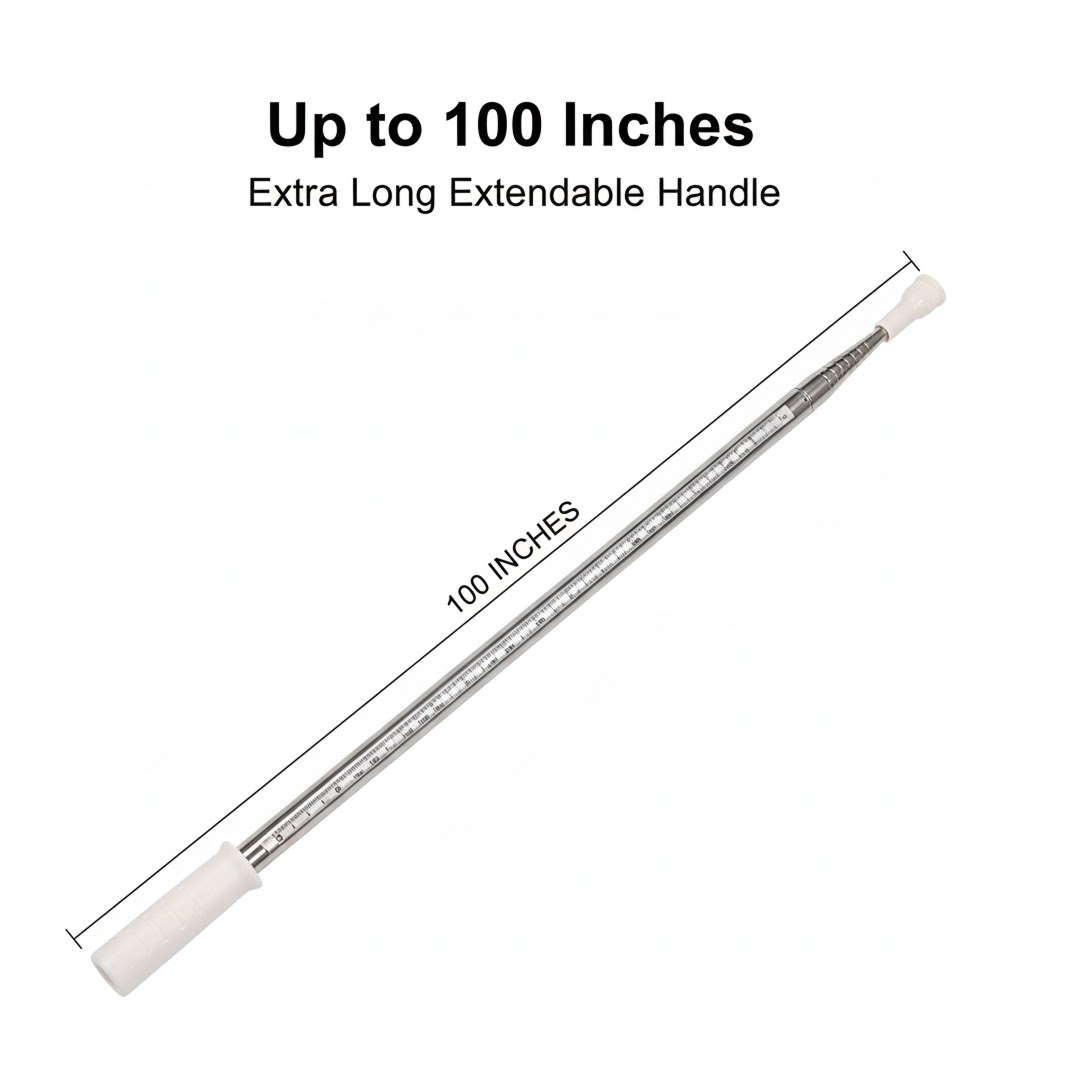 2-in-1 Home Cleaning Combo | Extendable Microfiber Duster + 6.5L Push Pedal Dust Bin + 2 FREE Mop Holders
