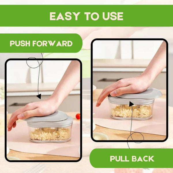 Double Blade Vegetable Chopper – Efficient 4 Stainless Steel Blades